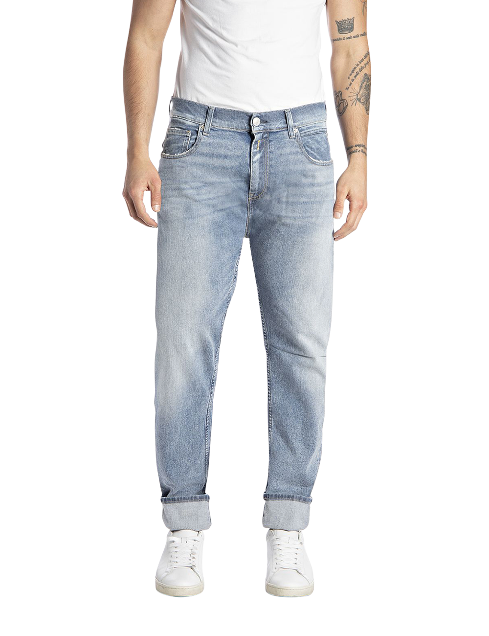 REPLAY RELAXED TAPERED FIT SANDOT JEANS Replay Official Store